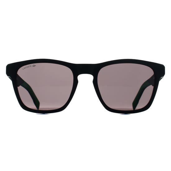 Lacoste L6018S 002 matte schwarze graue Sonnenbrille - Image 1