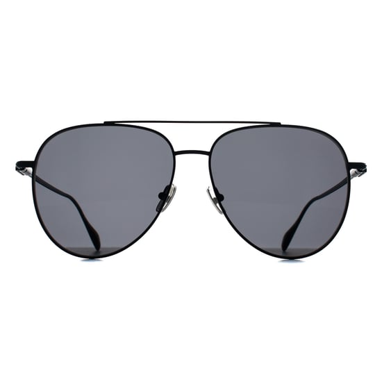 Salvatore Ferragamo SF308S 002 matte schwarze dunkelgraue Sonnenbrille - Image 1