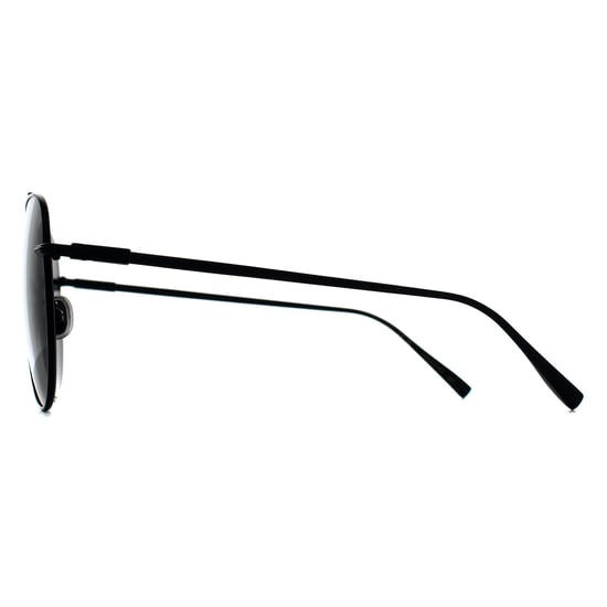 Salvatore Ferragamo SF308S 002 matte schwarze dunkelgraue Sonnenbrille - Image 4