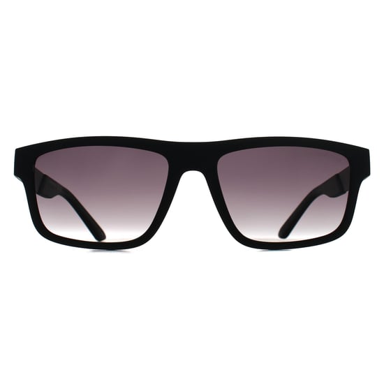 Emporio Armani EA4244U 50018G matte schwarze graue Sonnenbrille mit Farbverlauf - Image 1