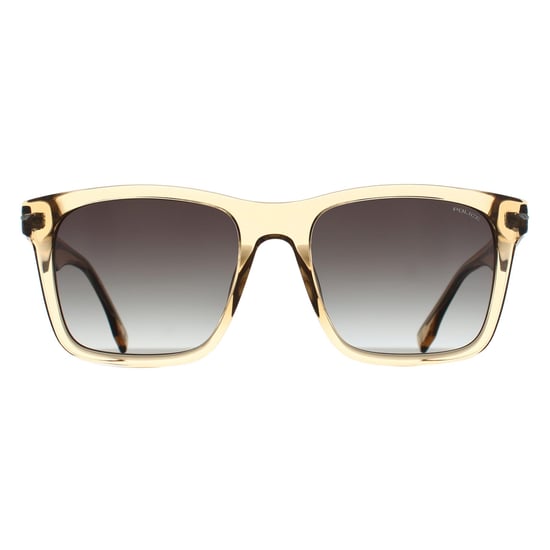 Police SPLN35V Champ 9 0L77 glänzend gelb braun havanna grün Farbverlauf Sonnenbrille - Image 1