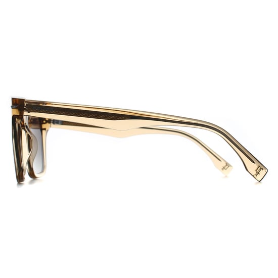 Police SPLN35V Champ 9 0L77 glänzend gelb braun havanna grün Farbverlauf Sonnenbrille - Image 4