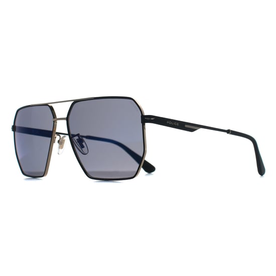 Polizei SPLL79 Champ Lite 2 302B glänzende Rose Gold Rauch blau Spiegel Sonnenbrille - Image 3