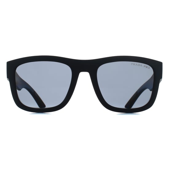 Prada Sport PS01ZS DG002G schwarzer Gummi dunkelgrau polarisierte Sonnenbrille - Image 2