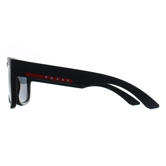 Prada Sport PS01ZS DG002G schwarzer Gummi dunkelgrau polarisierte Sonnenbrille - Image 4
