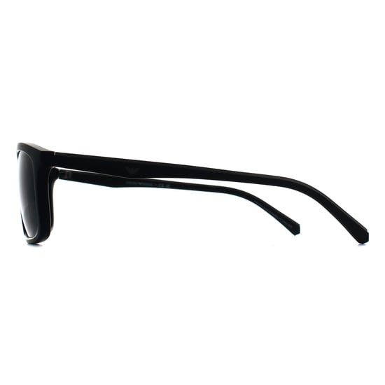 Emporio Armani EA4257U 50018G matte schwarze graue Sonnenbrille mit Farbverlauf - Image 4