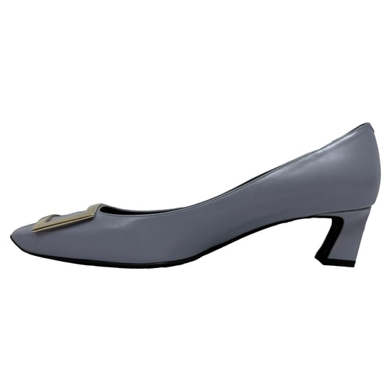 Trompette-Pumps von Roger Vivier aus grauem Leder - Image 4