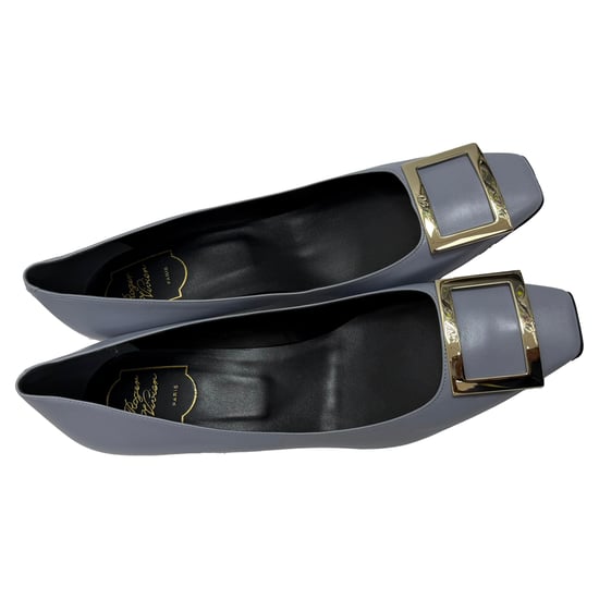 Trompette-Pumps von Roger Vivier aus grauem Leder - Image 5