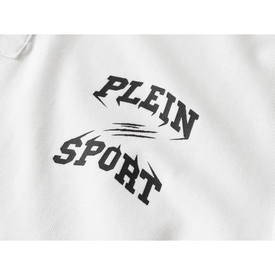 Plein Sport Poloshirt Mit Kleinem Logo, Weiß - Image 3