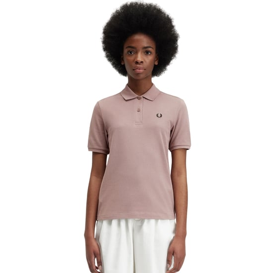 Fred Perry Poloshirt Mit Schwarzem Logo In Dunkelrosa - Image 3