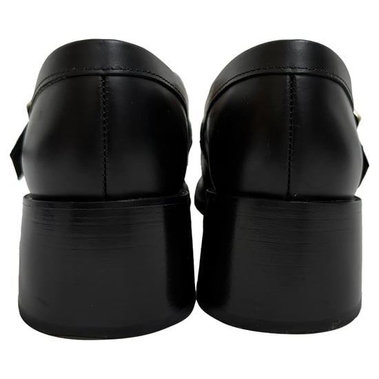 Roger Vivier Viv' Rangers Slipper mit Schnallenabsatz aus schwarzem Leder - Image 3