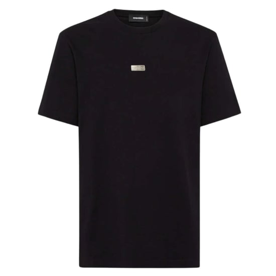 Dsquared2 T-shirt Mit Kleinem Metalllogo, Schwarz - Image 1