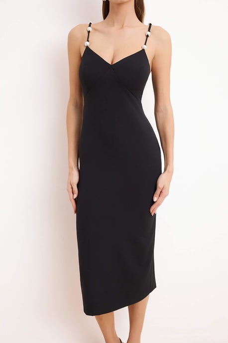Elegantes, ärmelloses, figurbetontes Midikleid für Damen – perfekt für den Abend. - Image 2