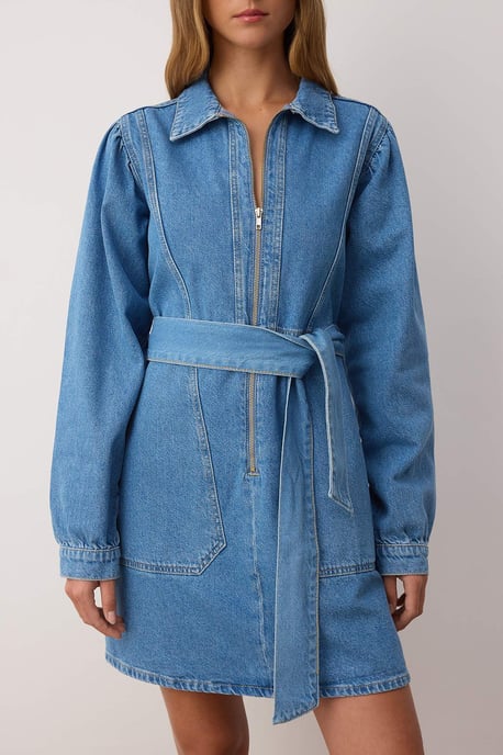 Damen-Midikleid, lang, gerade geschnitten, lässig/alltagstauglich - Image 2
