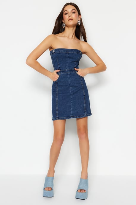 Elegante, figurbetonte Minikleider für Damen, einfarbig, ärmellos - Image 3