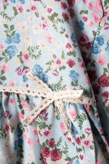 Mädchen, sehr farbenfrohes, gerades Midi-Kleid, lang, für Tag und Nacht geeignet - Image 4