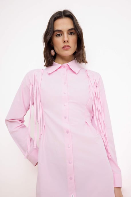 Marineblaues, flaches, langes, lässiges/alltagstaugliches A-Linien-Hijab-Kleid für Damen - Image 4