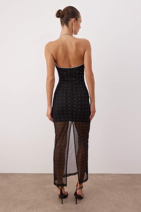 Ärmelloses, figurbetontes Maxi-Cocktailkleid für Damen - Image 3