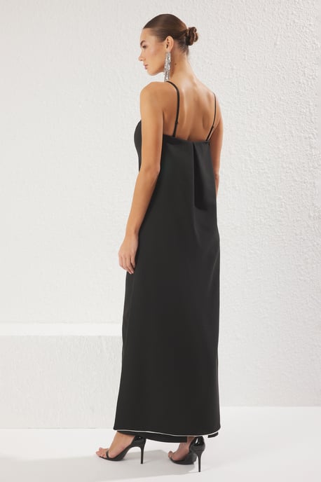 Sehr farbenfrohes, gerades, ärmelloses Maxikleid für Damen, ideal für Abschlussfeiern/Ballabende und Abschlussball. - Image 3