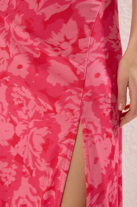 Damen-Maxikleid mit Blumenmuster, locker und lässig/für den Alltag - Image 2