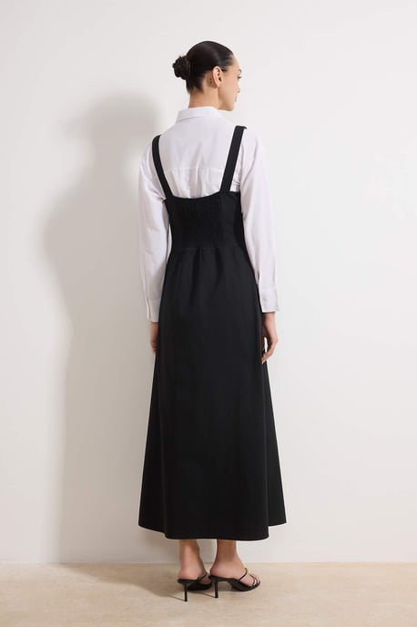 Damen Maxikleid, ärmellos, flach, lässig/alltagstauglich, Skaterkleid mit Hijab-Schnitt - Image 3