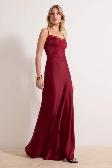 Lila, flaches, ärmelloses Maxikleid für Damen, ideal für Abschlussfeiern, Abiball und Abendveranstaltungen - Image 1
