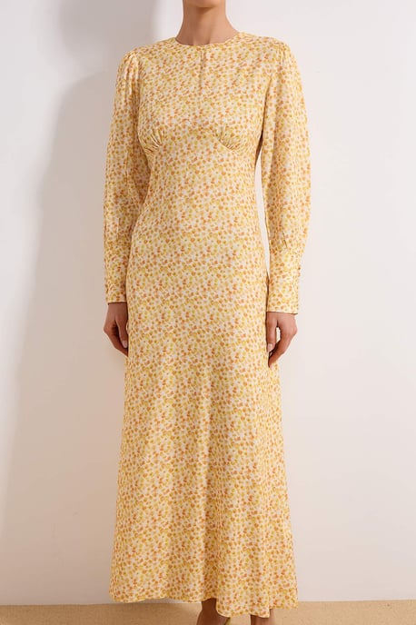 Langes, geblümtes Maxikleid für Damen, lässig/alltagstauglich, A-Linie, Hijab-Stil - Image 2