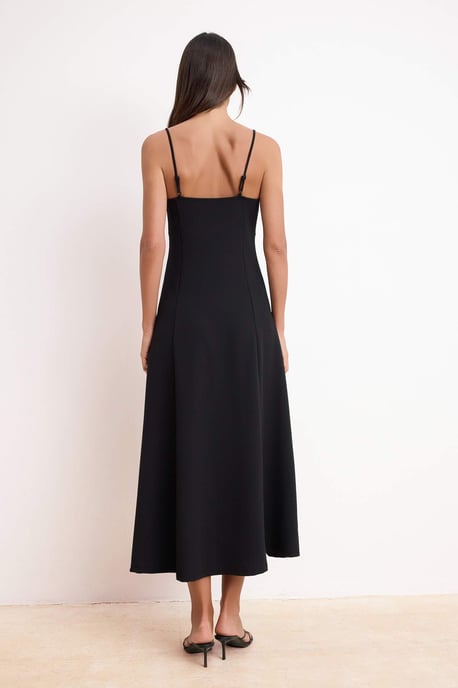 Ärmelloses, flaches Maxikleid in A-Linie für Damen - Image 3