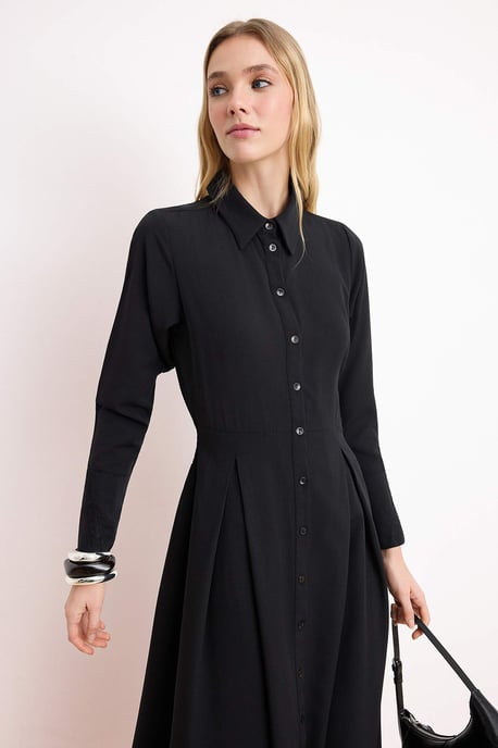 Langes, flaches Maxikleid für Damen, lässig/alltagstauglich, A-Linien-Schnitt, Hijab-Stil - Image 4