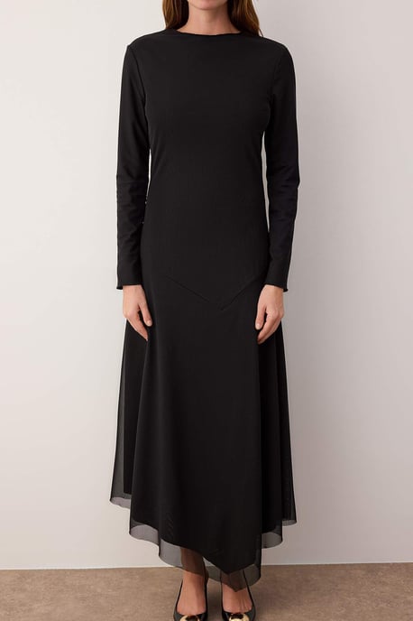 Langes, elegantes, figurbetontes Maxikleid mit Hijab für Damen – perfekt für den Abend. - Image 2