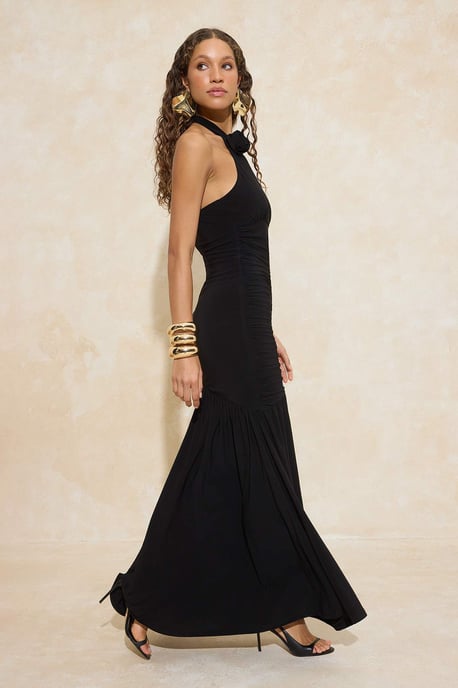 Damen-Maxikleid, ärmellos, für Abschlussball/Abendveranstaltung, Fischfrisur - Image 4