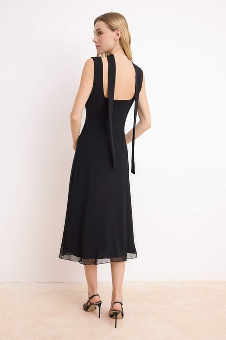 Damen Maxikleid mit Tiermotiv, ärmellos, lässig/alltagstauglich, A-Linie - Image 3