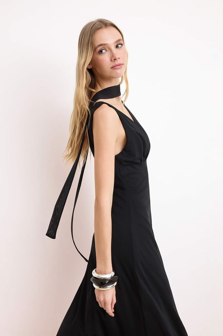 Damen Maxikleid mit Tiermotiv, ärmellos, lässig/alltagstauglich, A-Linie - Image 4