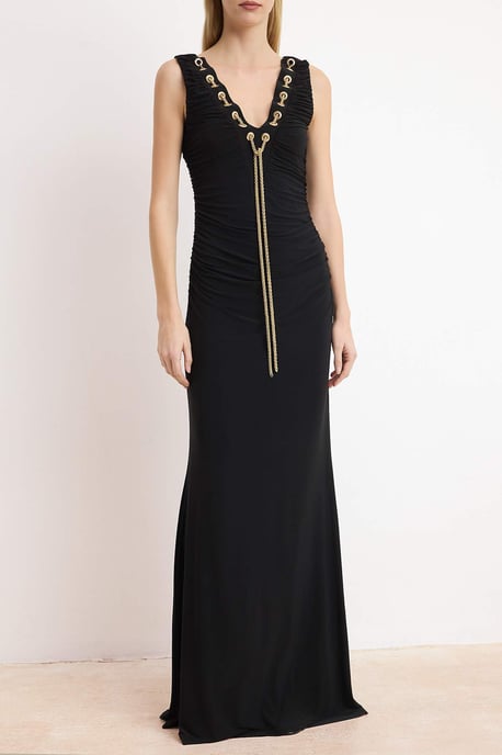 Damen-Maxikleid, ärmellos, A-Linie, für Abschlussball/Abschlussfeier - Image 2