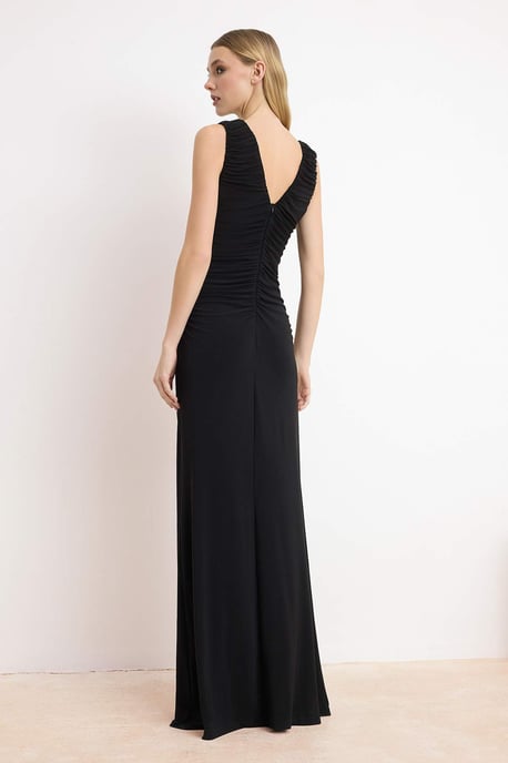 Damen-Maxikleid, ärmellos, A-Linie, für Abschlussball/Abschlussfeier - Image 3