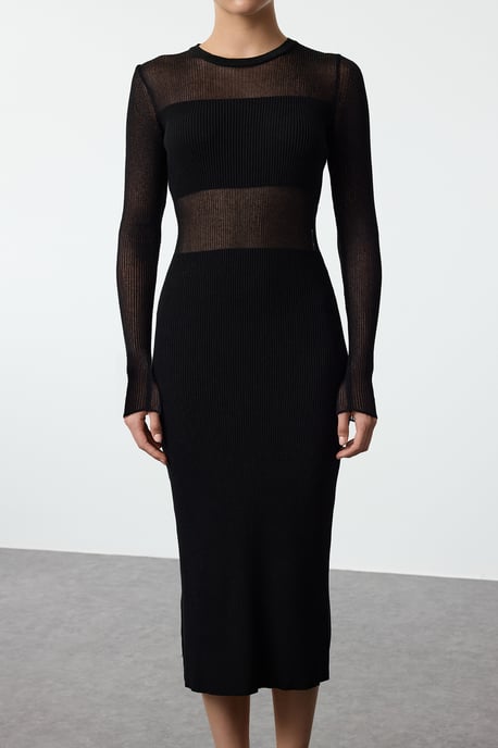 Langes, flaches, lässiges/schlankes Maxikleid für Damen - Image 3