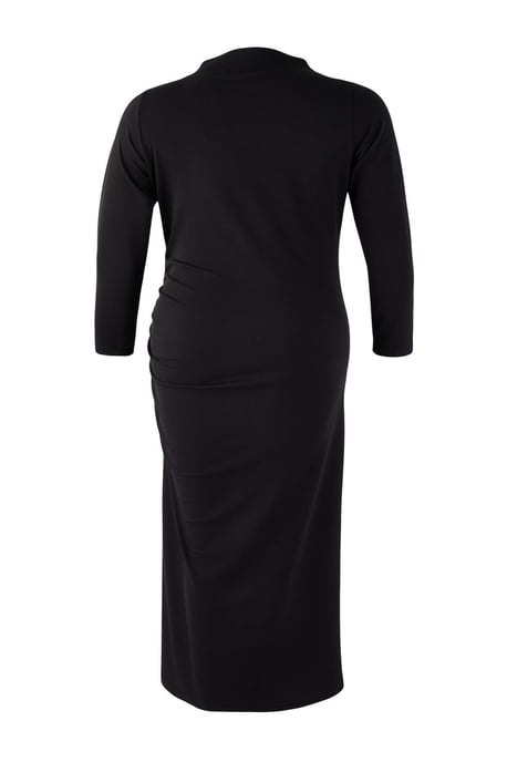 Curve Damen Unifarbenes Maxi-Kleid in Übergröße, lässig, lässig, mit Etui-Schnitt - Image 3