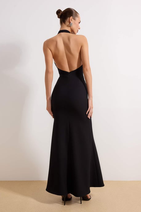 Damen-Maxikleid, ärmellos, für Abschlussball/Abendveranstaltung, Fischfrisur - Image 3