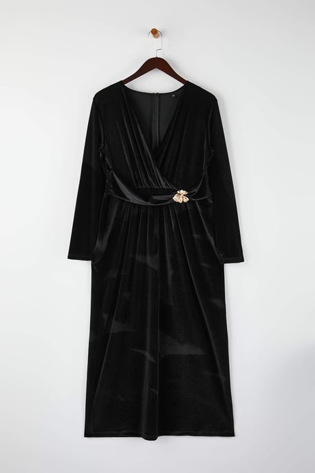 Curve Damen Maxikleid in Übergröße, gerade geschnitten, figurbetont, für Partys - Image 1