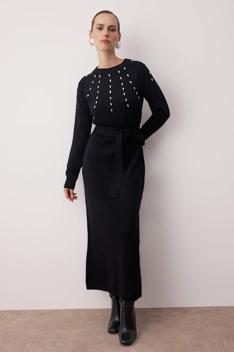 Unifarbene, lange, elegante A-Linien-Abendkleider für Damen - Image 4