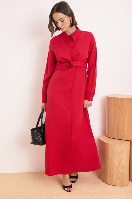 Langes, flaches Maxikleid für Damen, lässig/alltagstauglich, A-Linien-Schnitt, Hijab-Stil - Image 4