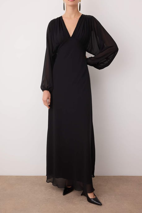 Unifarbenes, langes Maxikleid für Damen, Cocktailkleid, Abendkleid & Ballkleid - Image 2