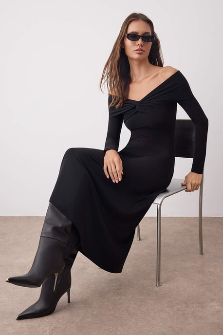 Unifarbenes, langes, elegantes A-Linien-Maxikleid für Damen/Abendkleid - Image 4