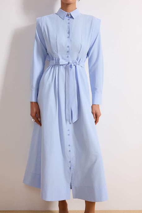 Langes, flaches Maxi-Kleid für Damen, lässig/alltagstauglich, Skater-Stil, Hijab-Kleid - Image 2