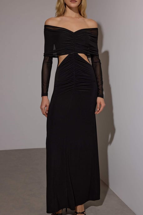 Langes, flaches Maxikleid für Damen, ideal für Abschlussfeiern/Ballabende, figurbetont - Image 2