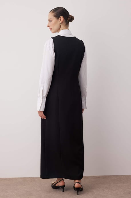 Damen Unifarbenes Maxikleid, ärmellos, lässig, schlicht und modisch - Image 3