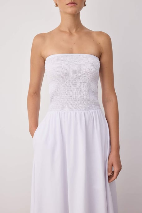Damen Unifarbenes ärmelloses Maxikleid im Skater-Stil - Image 2