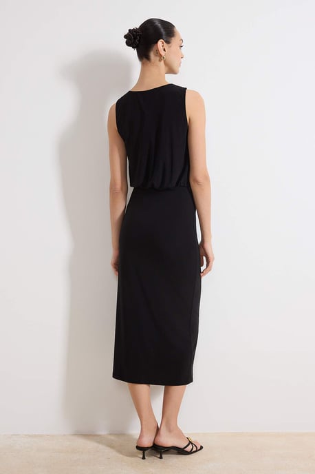 Damen Midi-Kleid, ärmellos, figurbetont, für Tag und Nacht - Image 3