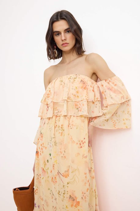 Damen-Maxikleid mit Blumenmuster, ärmellos, für Tag und Nacht - Image 4