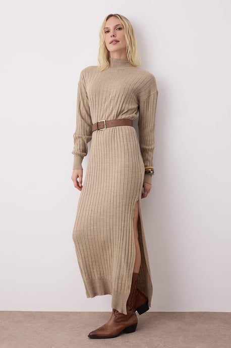 Langes, flaches Maxikleid für Damen, lässig/leger - Image 1